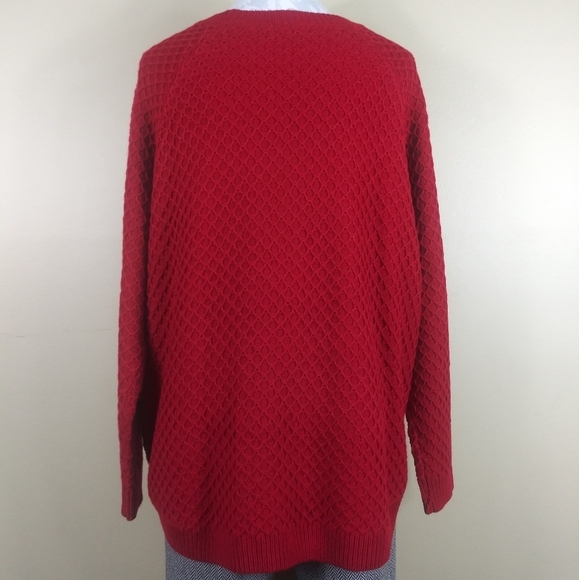 St. John's Bay Rumba Red Sweater - Picture 5 of 7